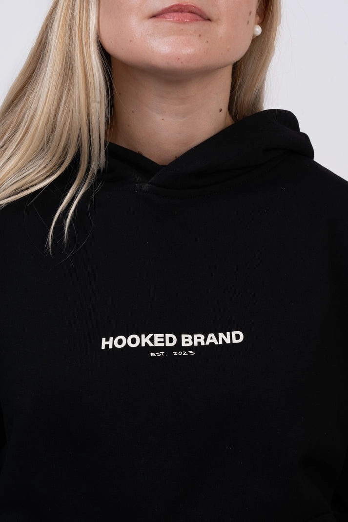 HOODIE BOXY FIT NEGRO S - 6