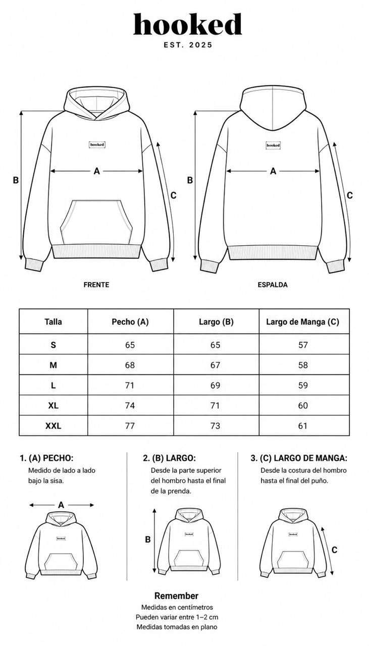 HOODIE BOXY FIT NEGRO XXL - 9