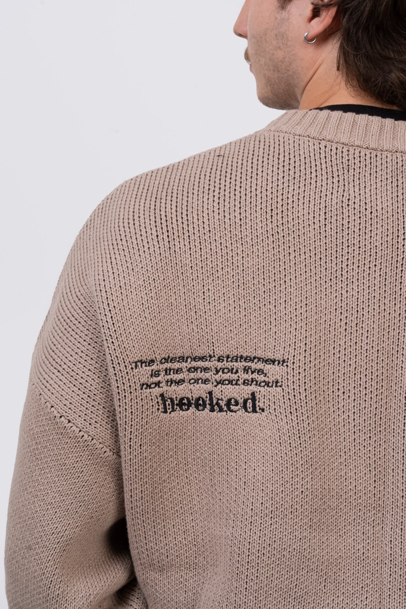 CHALECO KNIT BEIGE L PROXIMITY - 3