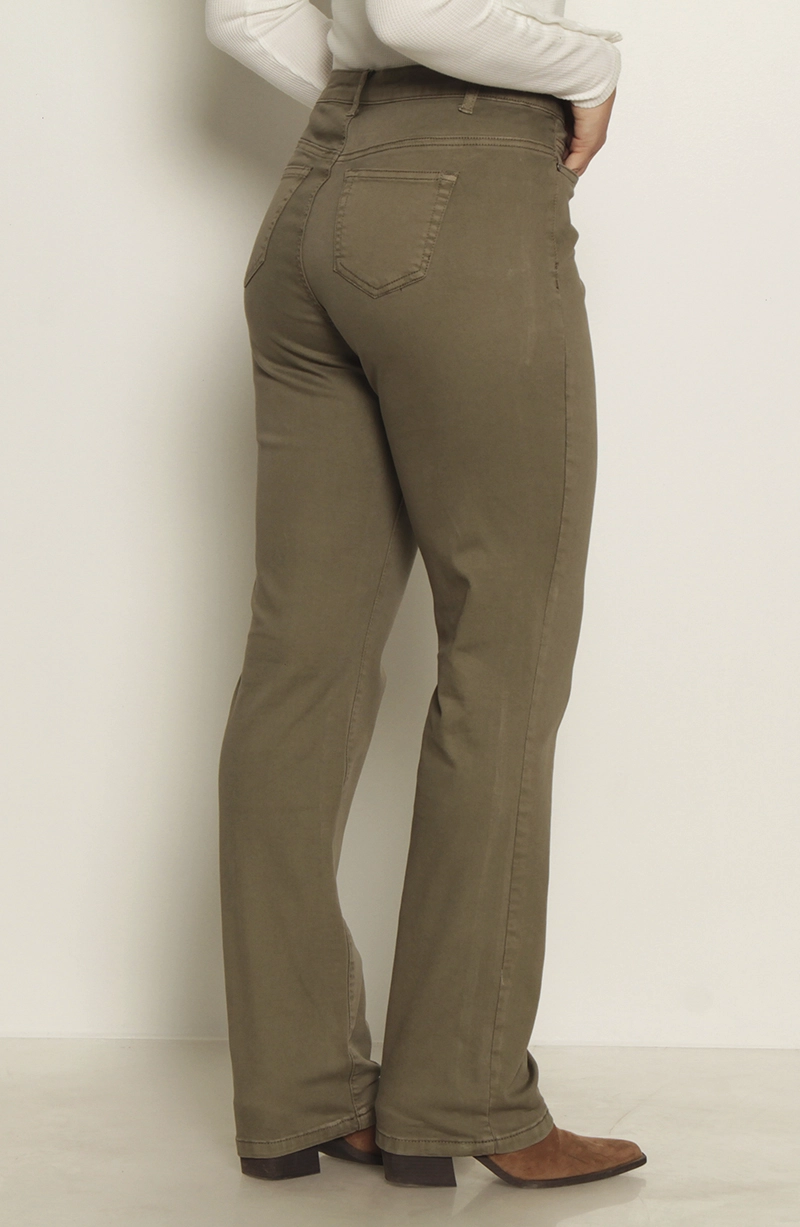 PANTALON RECTO TIRO ALTO PRETINA 1 BOTON - 8