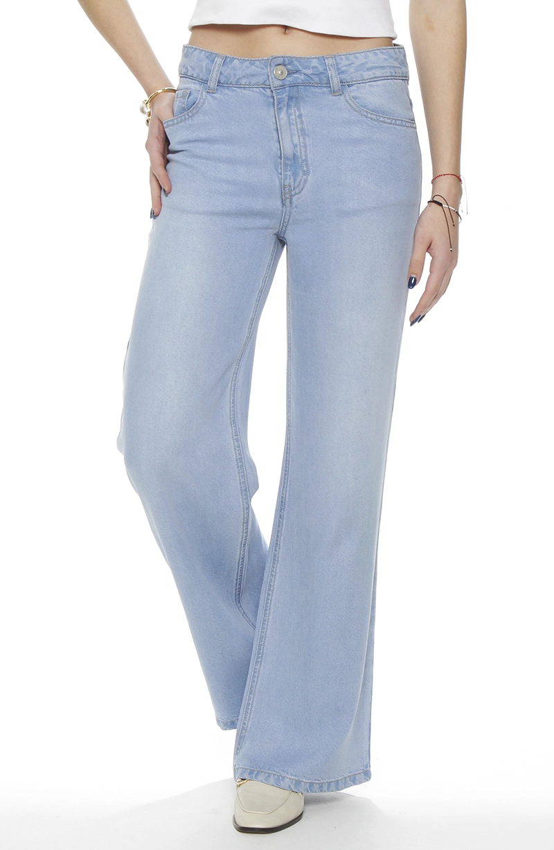 PANTALON RECTO LYOCELL PRETINA BASICA 1 BOTON - 1