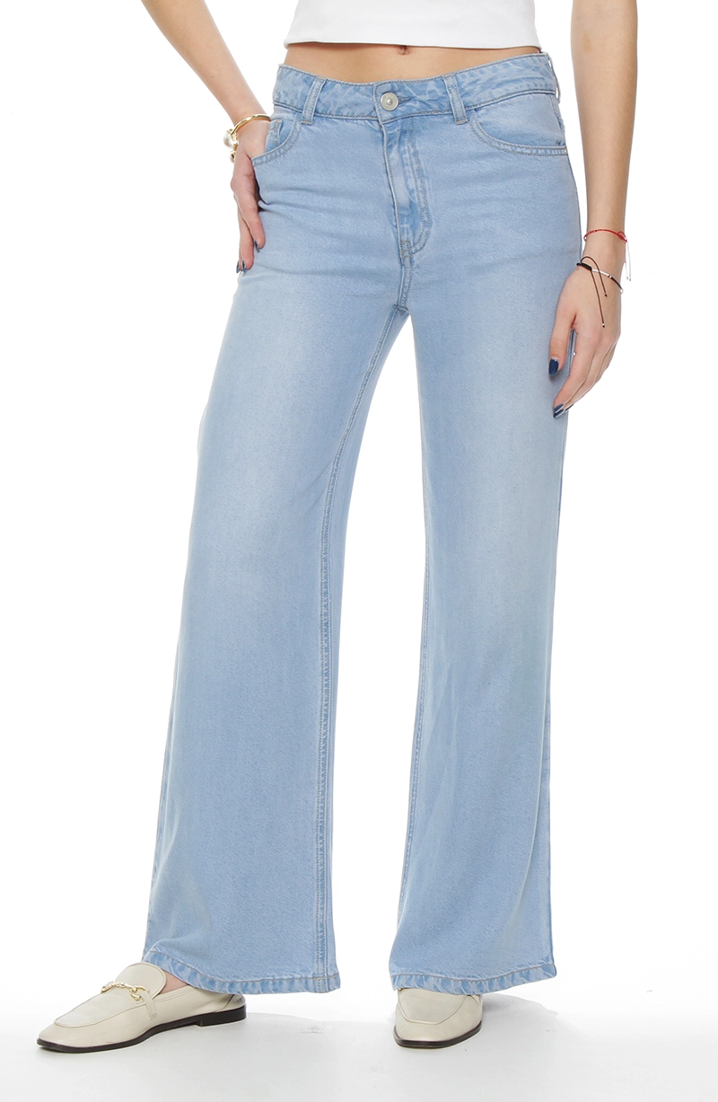 PANTALON RECTO LYOCELL PRETINA BASICA 1 BOTON - 1