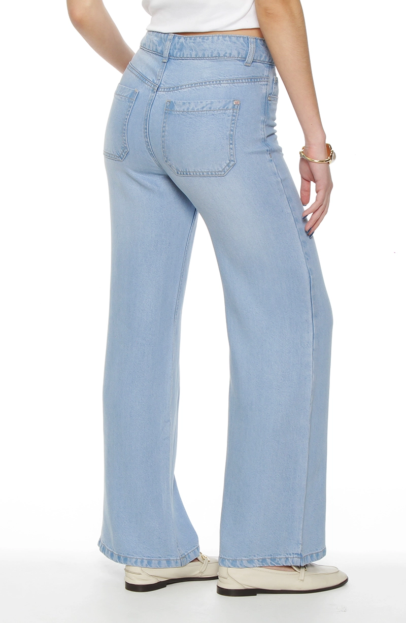 PANTALON RECTO LYOCELL PRETINA BASICA 1 BOTON - 4