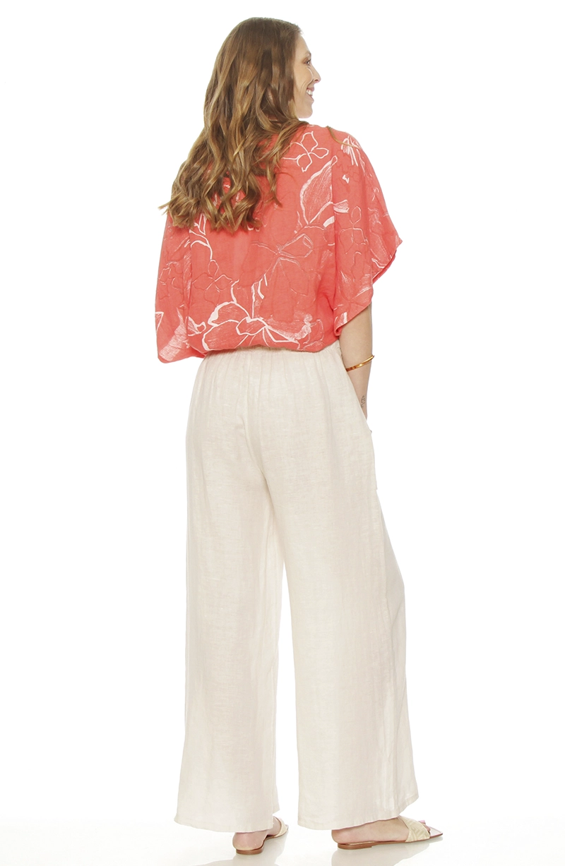 PATALON WIDE LEG LINO TIRO ALTO PRETINA ELASTICADA - 6