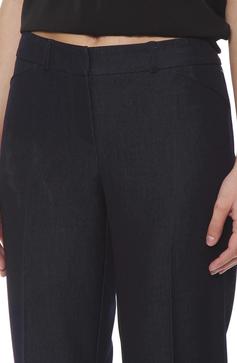 PANTALON SLIM TIRO ALTO PRETINA BASICA - 2