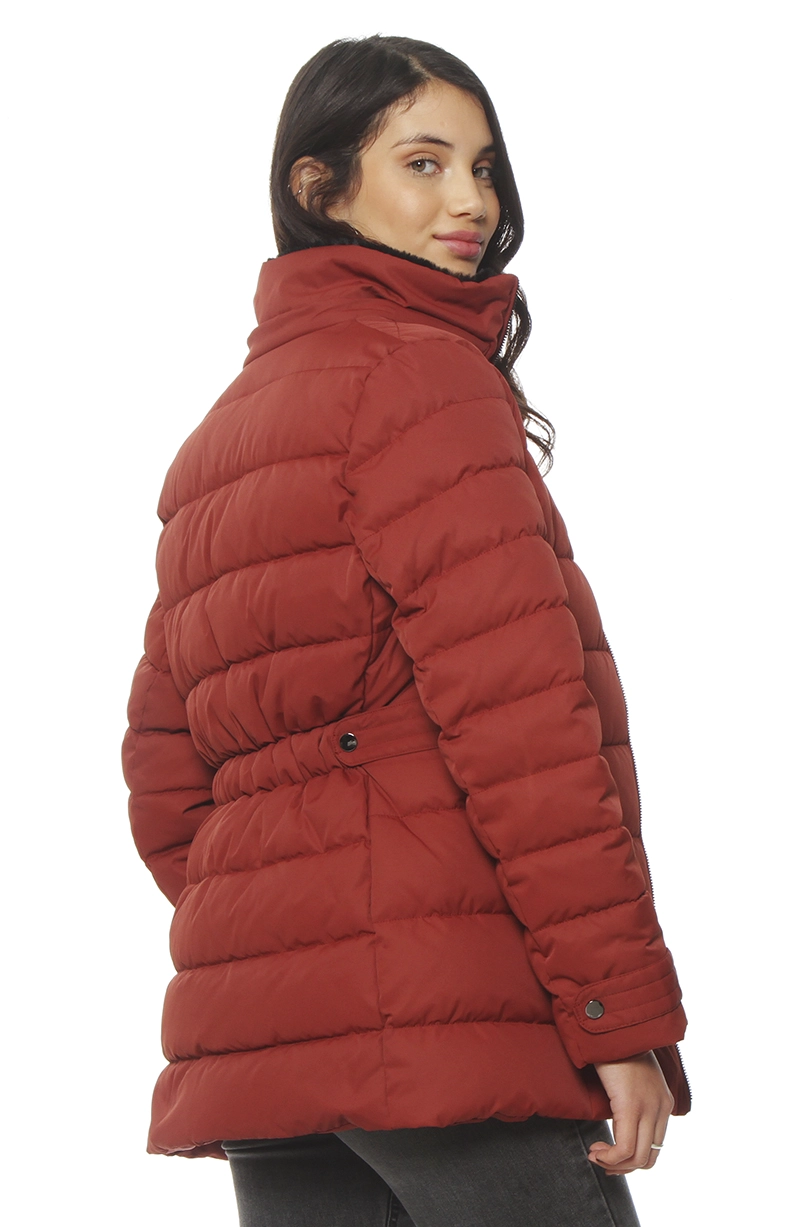 PARKA MANGA LARGA CON APLICACION EN CAPUCHA CON CIERRE - 7