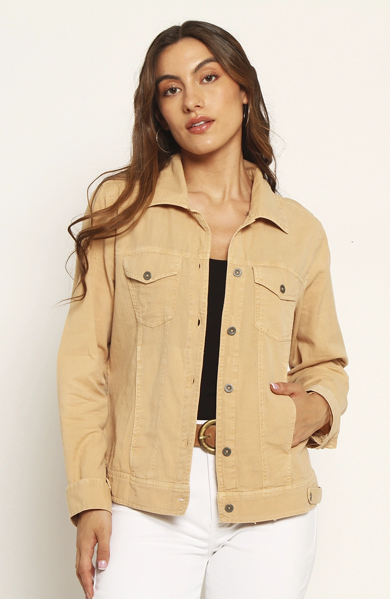 CHAQUETA MANGA LARGA LINO - 1