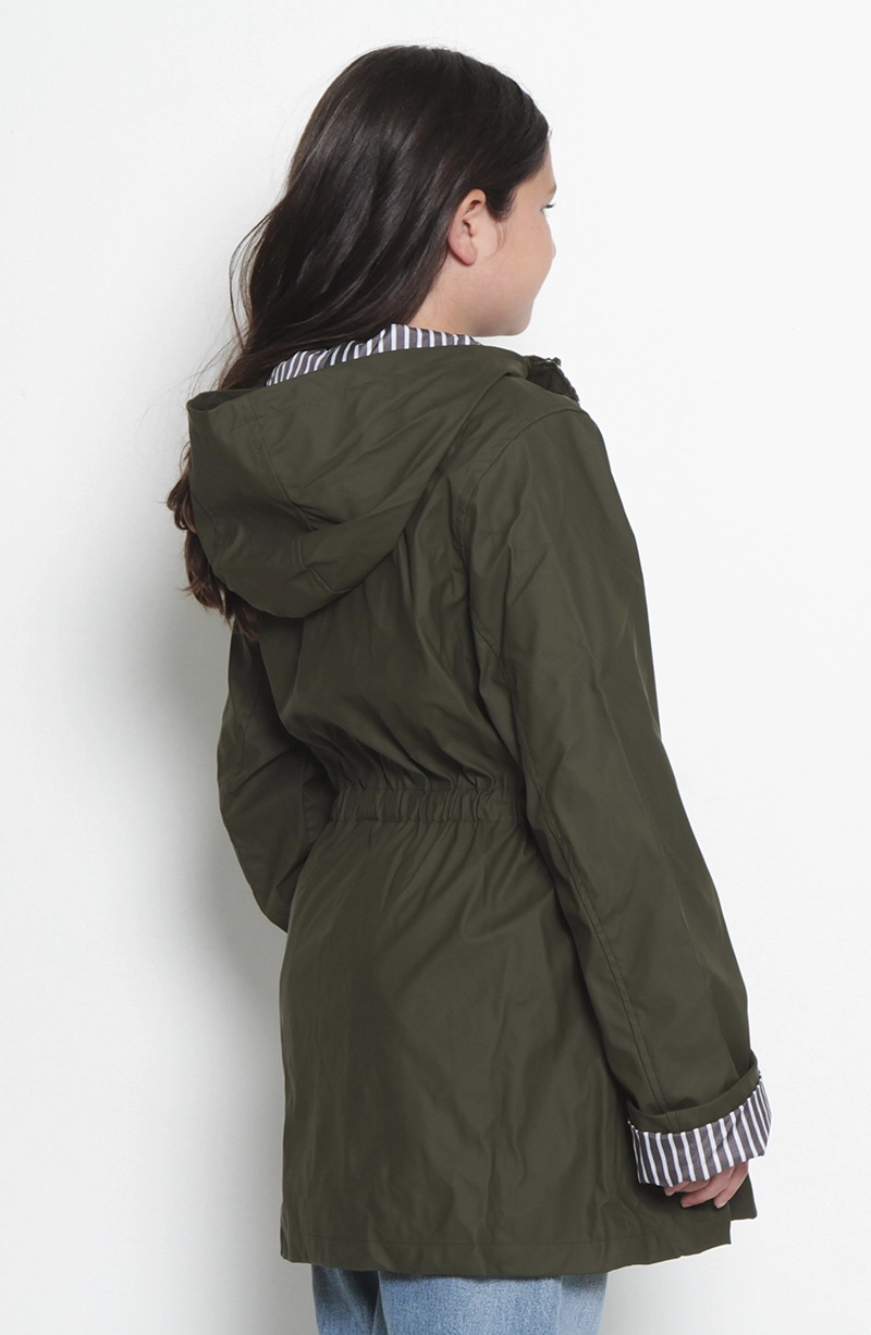 CHAQUETA IMPERMEABLE KID MANGA LARGA CON CAPUCHA NINITA - 7