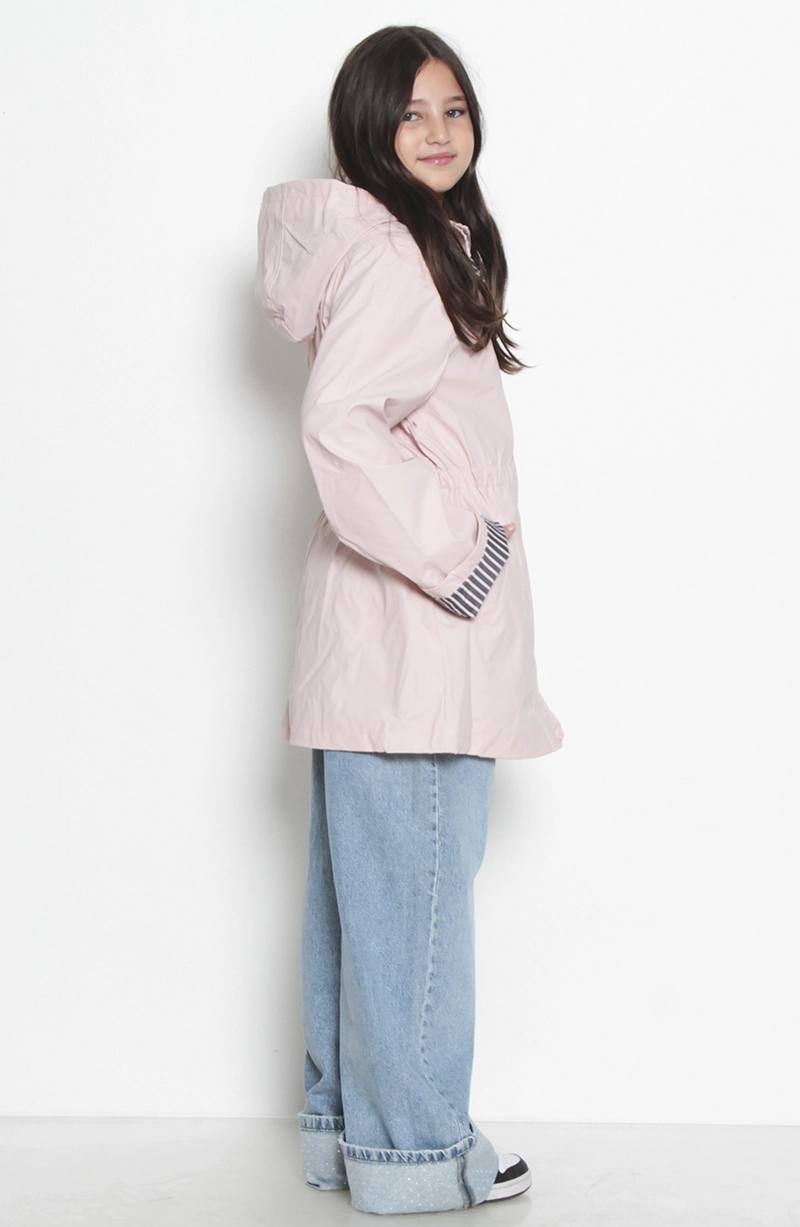 CHAQUETA IMPERMEABLE KID MANGA LARGA CON CAPUCHA NINITA - 7