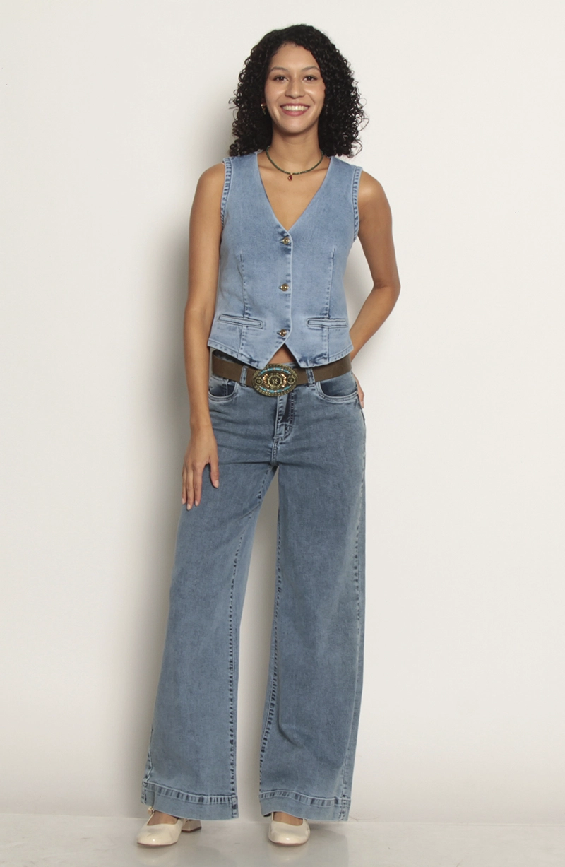 CHAQUETA VEST DENIM - 4