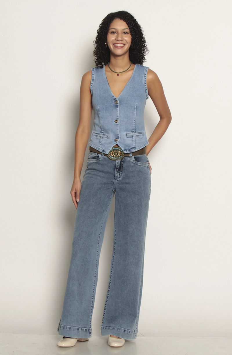 CHAQUETA VEST DENIM - 5