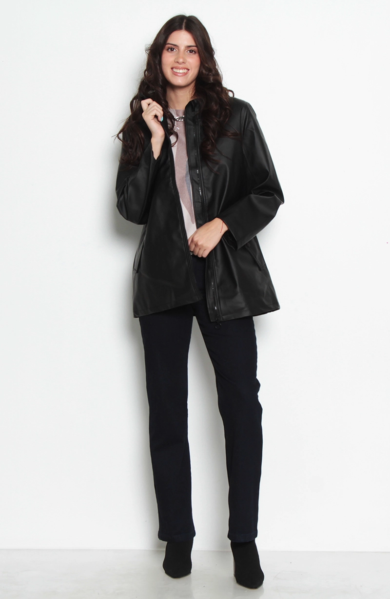 CHAQUETA IMPERMEABLE MANGA LARGA CON CAPUCHA - 7