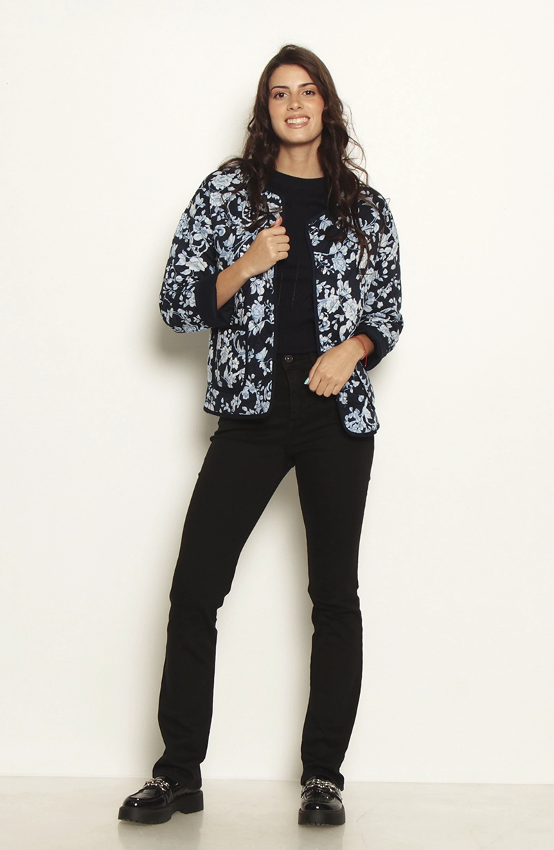 CHAQUETA MANGA LARGA REVERSIBLE CON BOLSILLOS - 5
