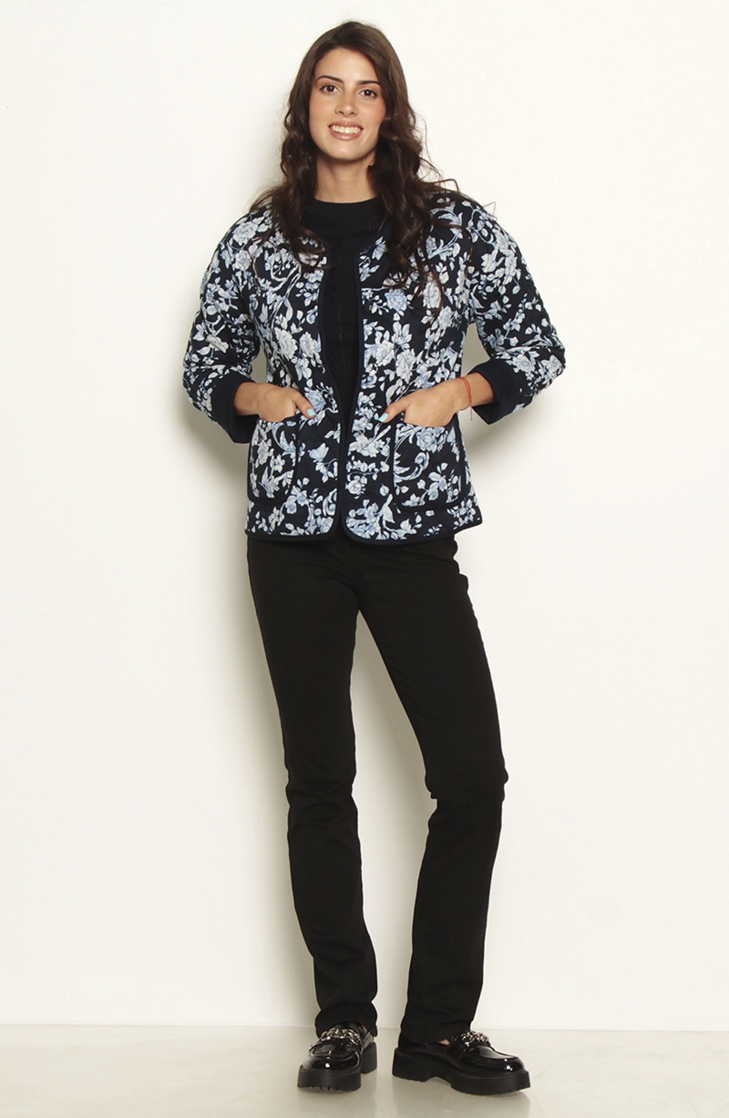 CHAQUETA MANGA LARGA REVERSIBLE CON BOLSILLOS - 6
