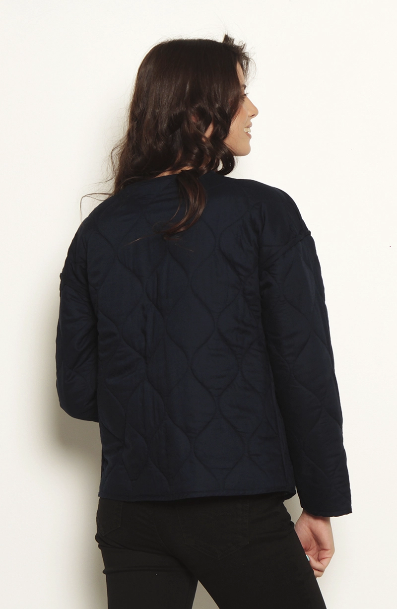 CHAQUETA MANGA LARGA REVERSIBLE CON BOLSILLOS - 7