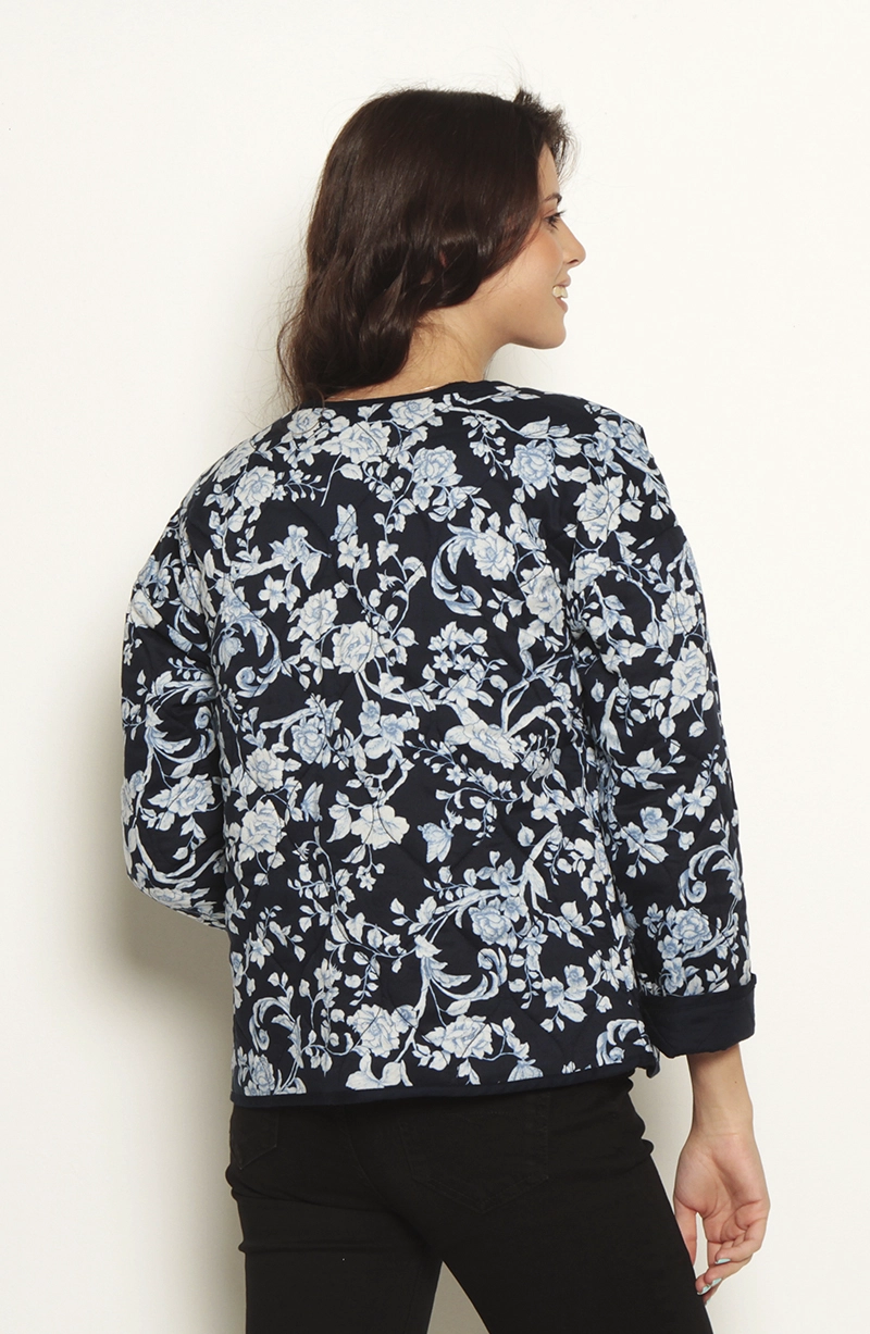 CHAQUETA MANGA LARGA REVERSIBLE CON BOLSILLOS - 8