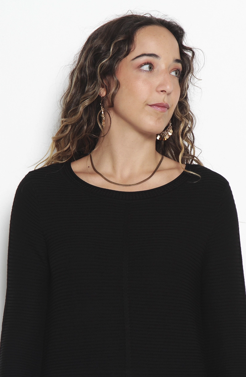 SWEATER BASICO MANGA LARGA ESCOTE REDONDO - 2