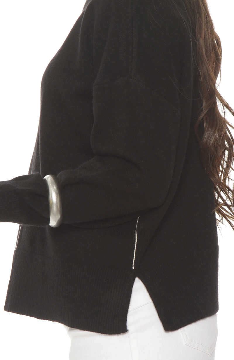 SWEATER MANGA LARGA ESCOTE REDONDO - 2