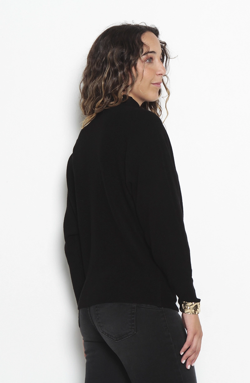 SWEATER MANGA LARGA RANGLA SOLIDO CUELLO MEDIO ALTO - 6