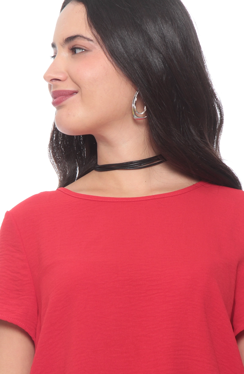 BLUSA MANGA CORTA ESCOTE REDONDO - 2