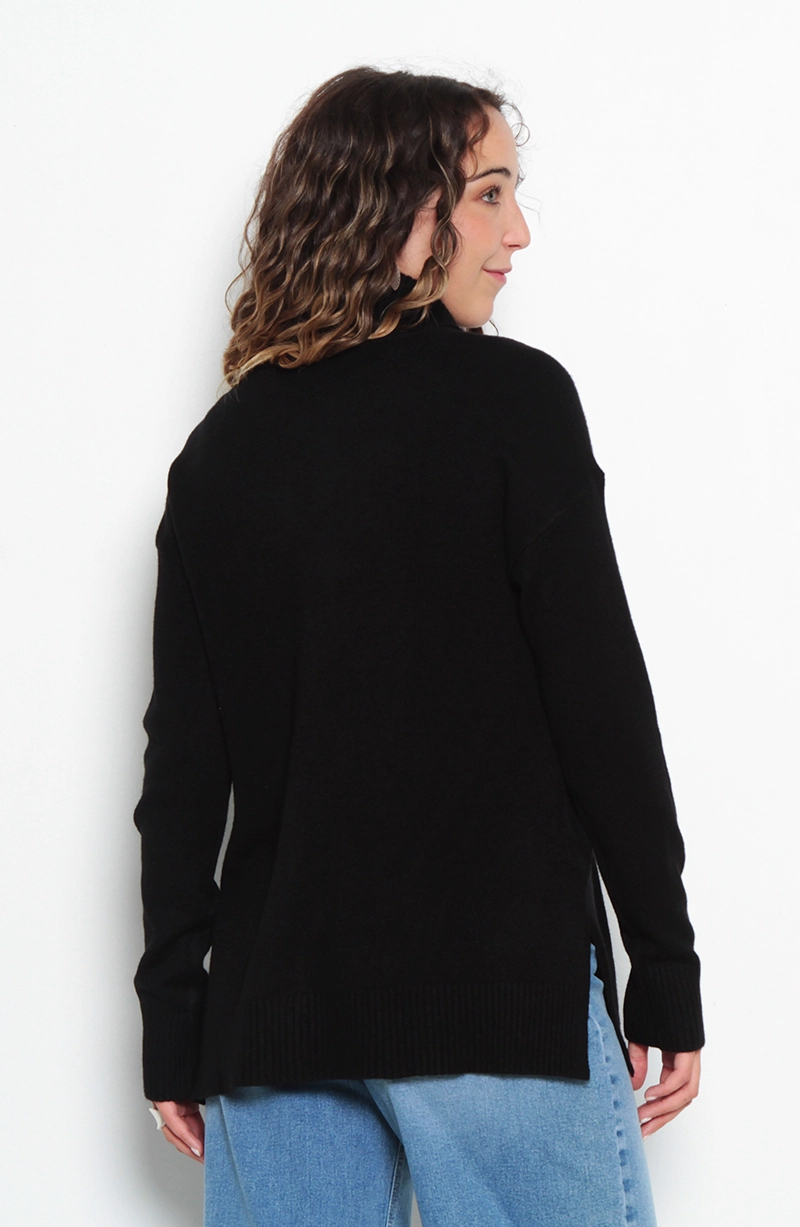 SWEATER MANGA LARGA CUELLO ALTO - 6