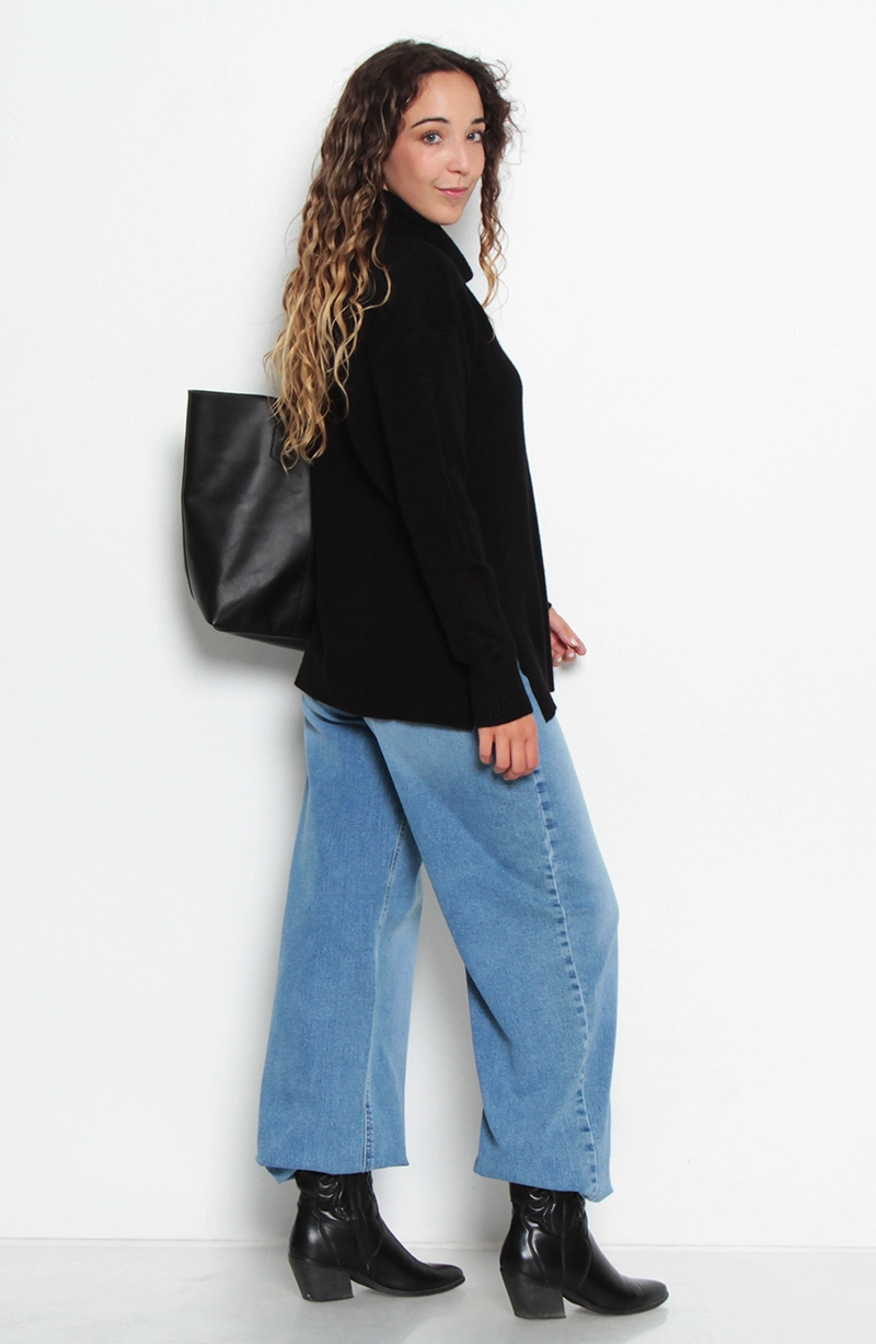 SWEATER MANGA LARGA CUELLO ALTO - 7