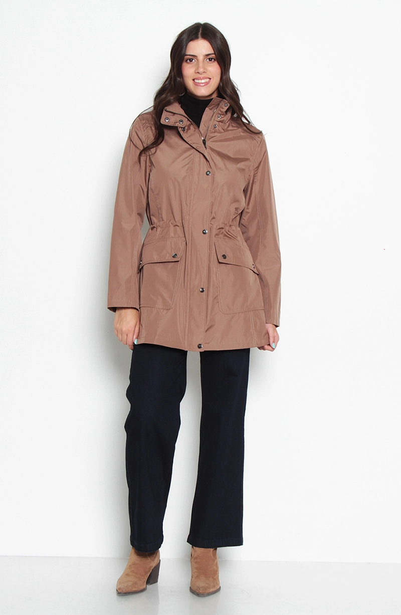 CHAQUETA IMPERMEABLE CON CAPUCHA NO DESMONTABLE CON FORRO - 5