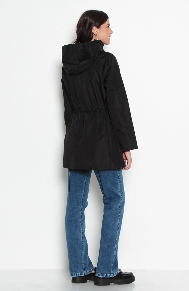 CHAQUETA IMPERMEABLE CON CAPUCHA NO DESMONTABLE CON FORRO - 7
