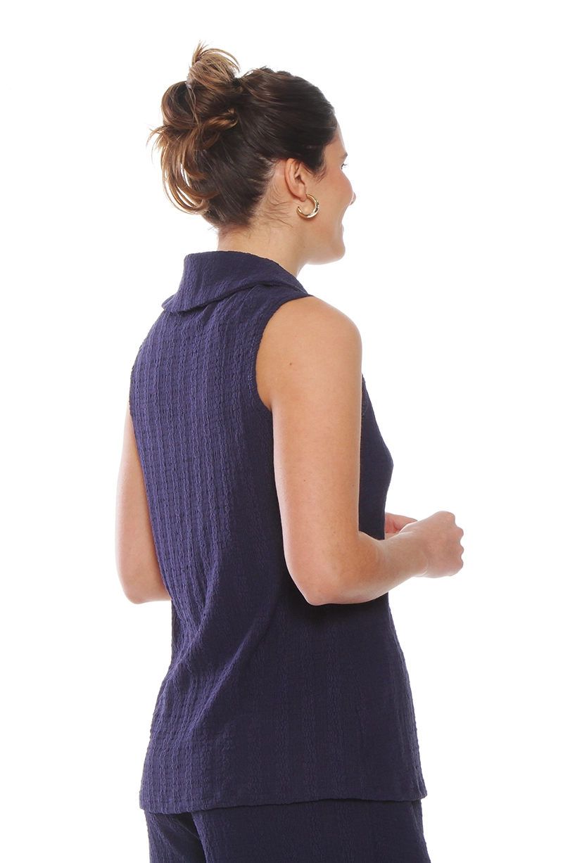 CONJUNTO BLUSA SIN MANGA Y PANTALON WIDE LEG - 4