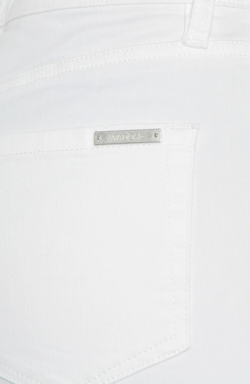 JEANS MUJER  COLOR WIDE LEG TIRO ALTO PRETINA BASICA 1 BOTON - 5