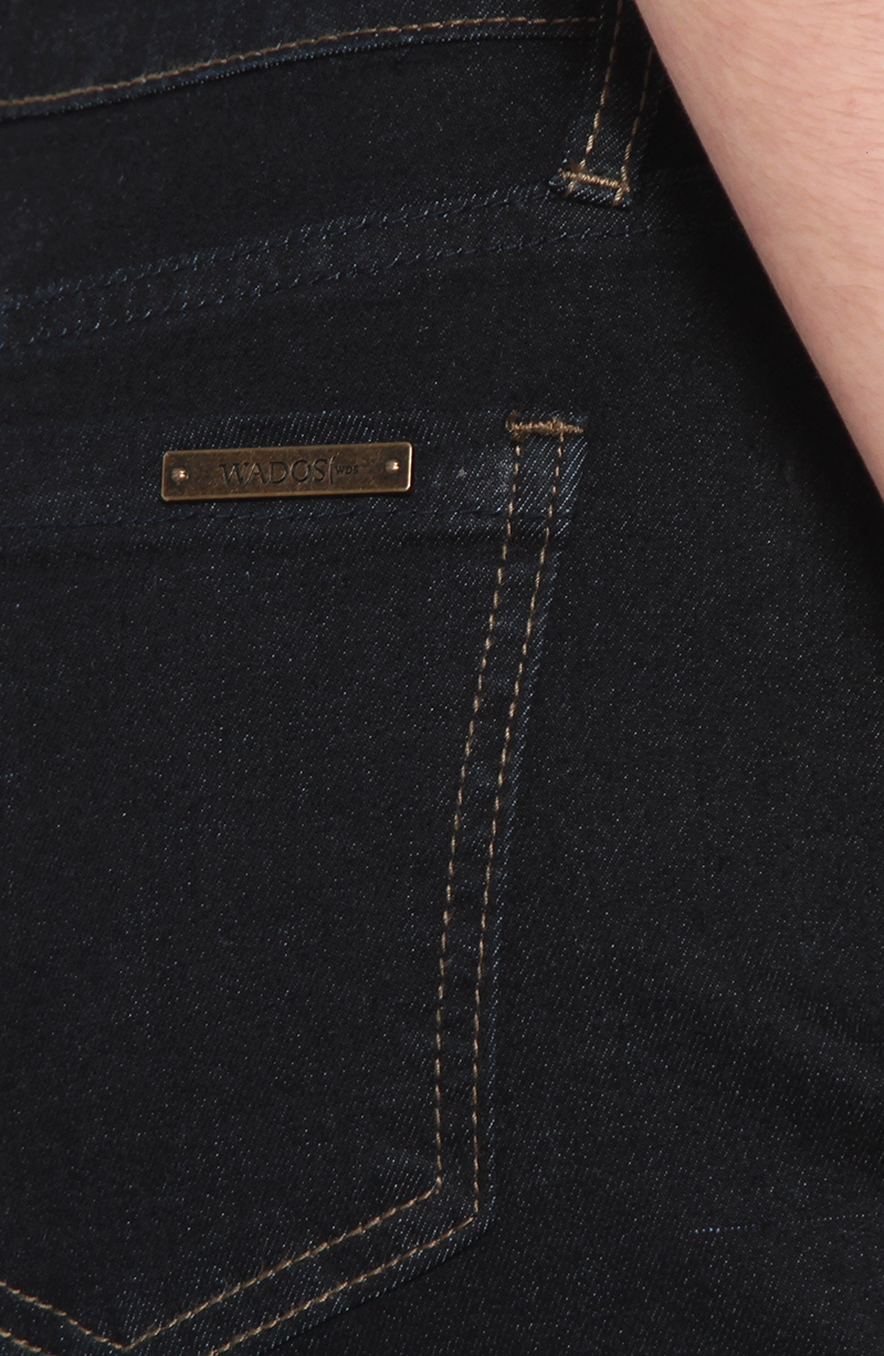 JEANS MUJER RECTO TIRO MEDIO PRETINA BASICA 1 BOTON - 5