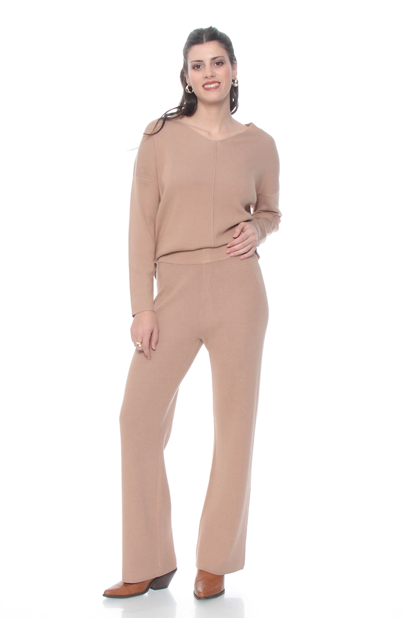 CONJUNTO SWEATER Y PANTALON SOLIDO - 10