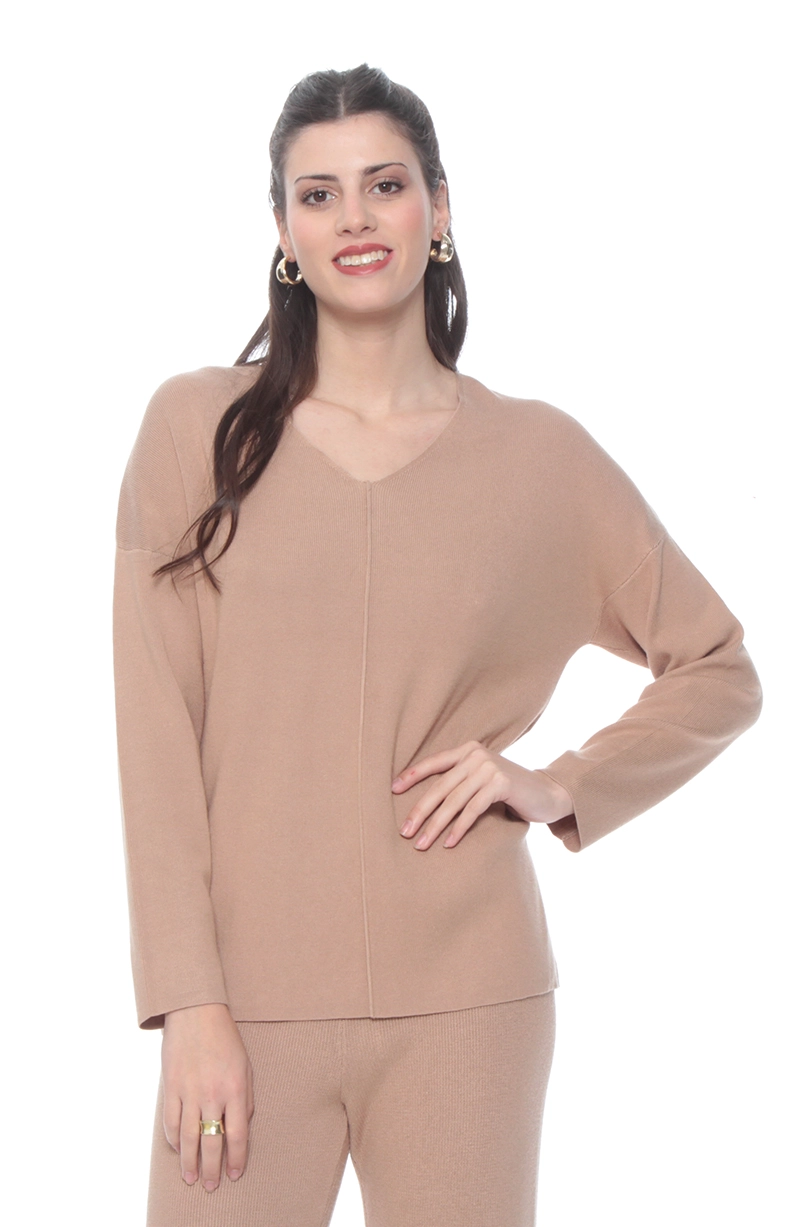CONJUNTO SWEATER Y PANTALON SOLIDO - 2