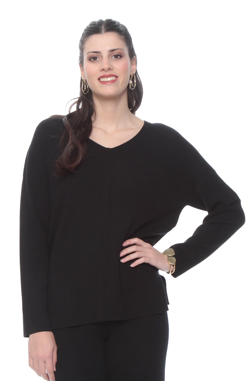 CONJUNTO SWEATER Y PANTALON SOLIDO - 2
