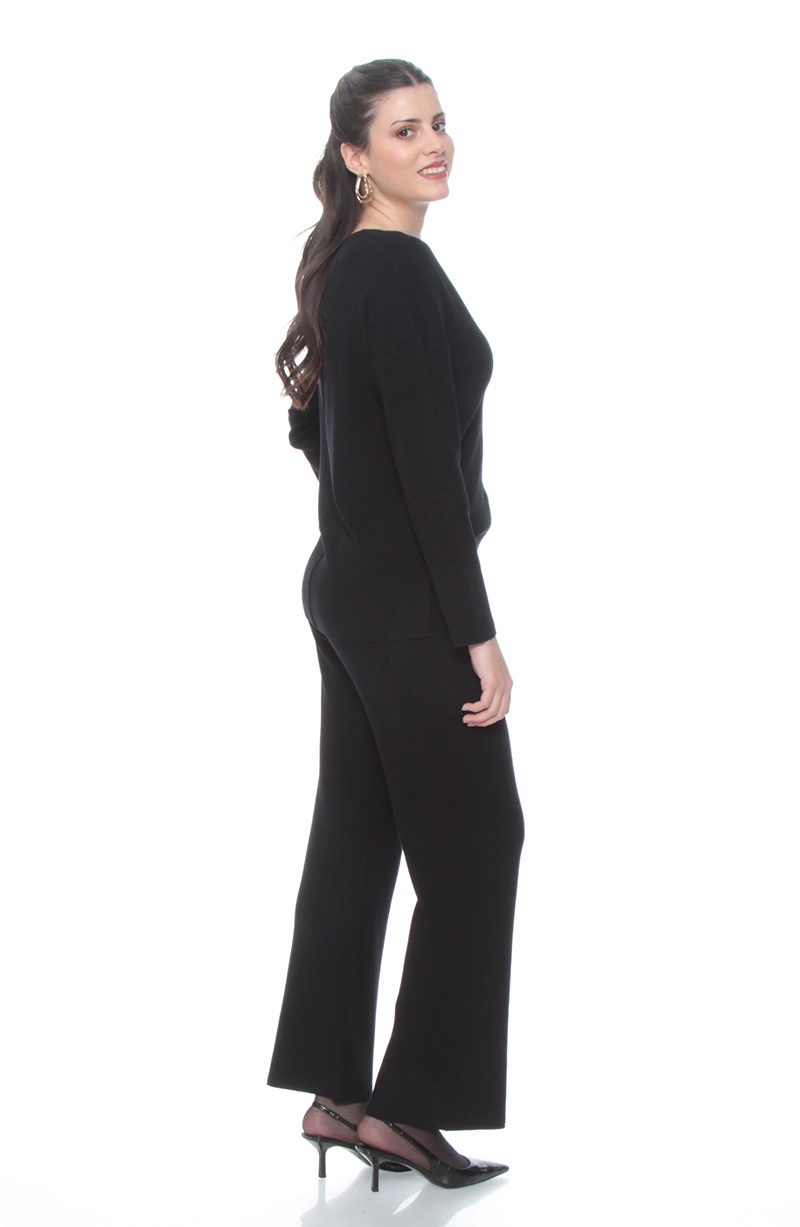 CONJUNTO SWEATER Y PANTALON SOLIDO - 6