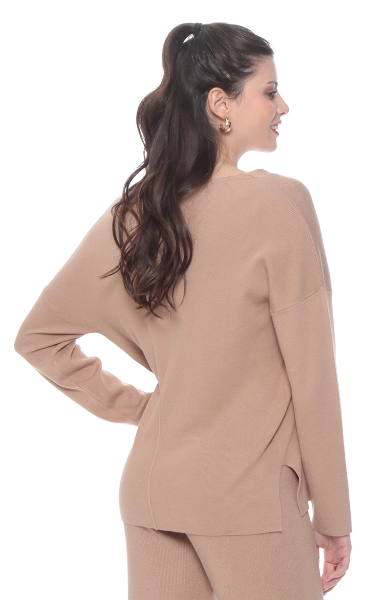 CONJUNTO SWEATER Y PANTALON SOLIDO - 7
