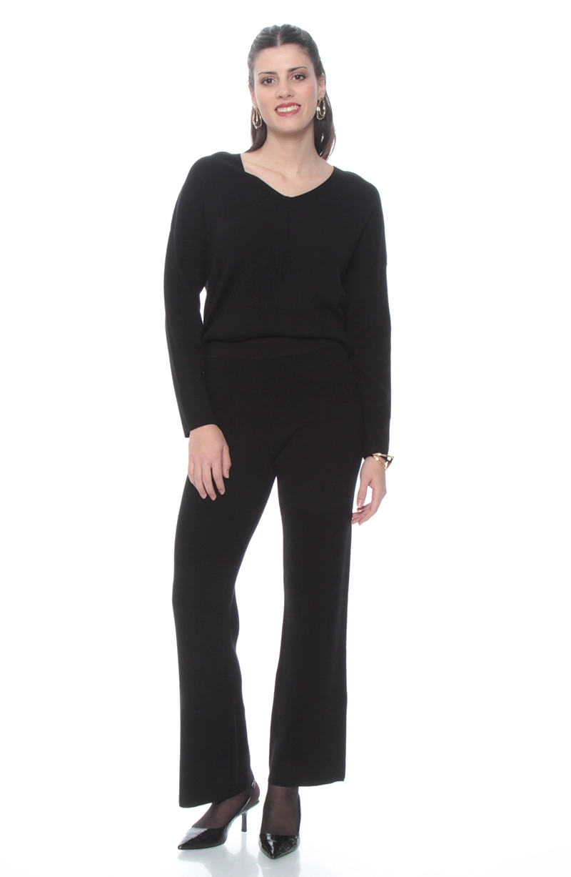 CONJUNTO SWEATER Y PANTALON SOLIDO - 9