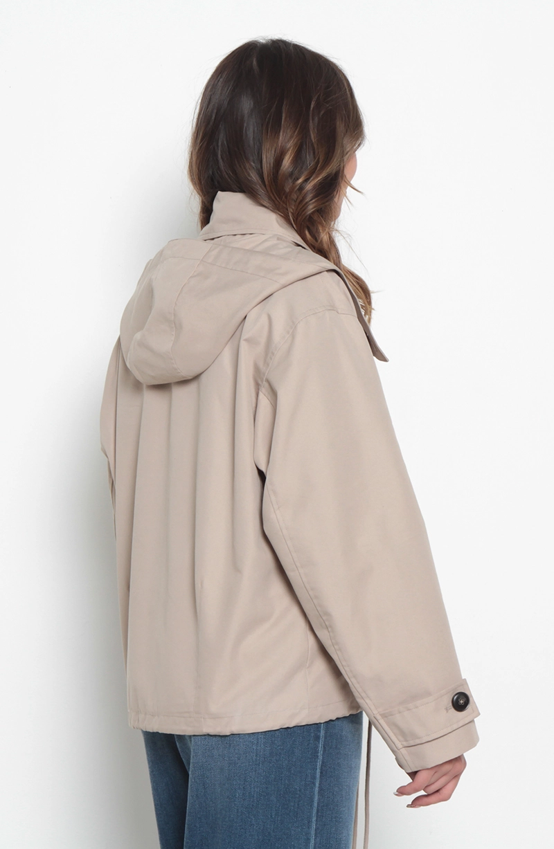 CHAQUETA MANGA LARGA CRUZADA  CON BOLSILLOS - 6