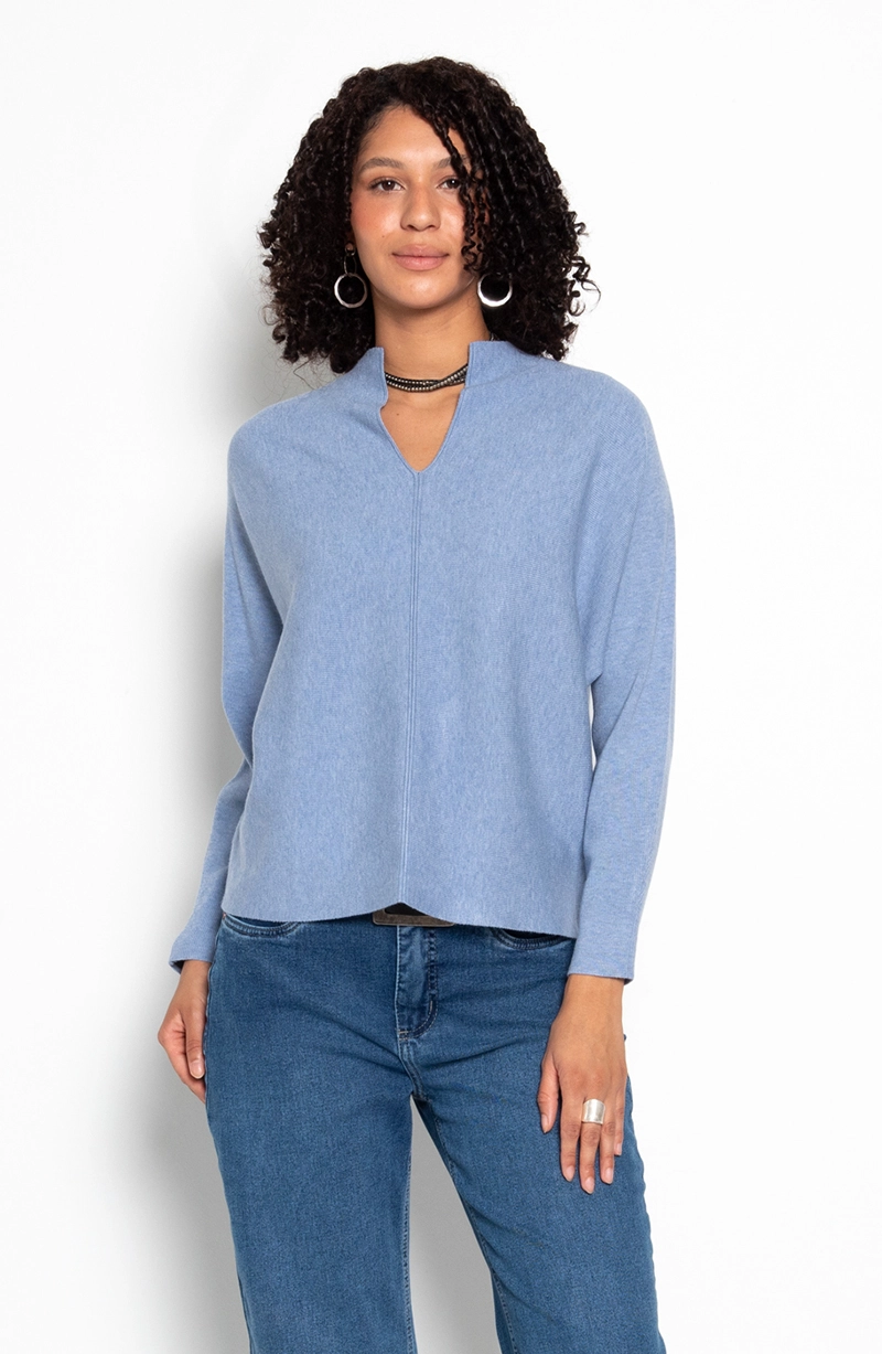 SWEATER M 3/4 ESCOTE V - 1