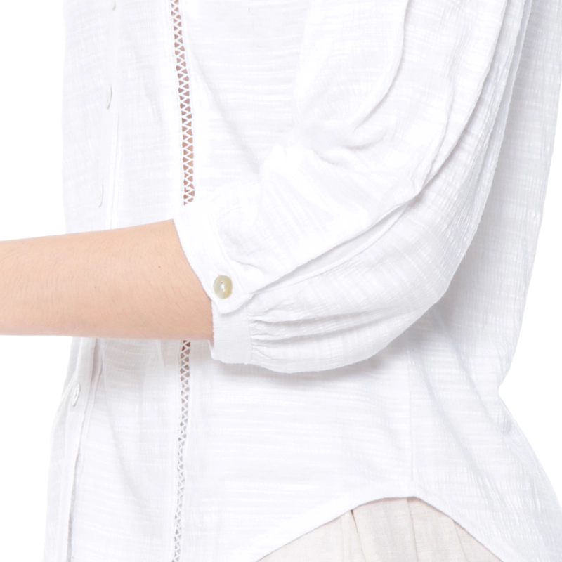 BLUSA MANGA 3/4 CON BRODERY EN DELANTERO Y ESPALDA ESCOTE V - 3