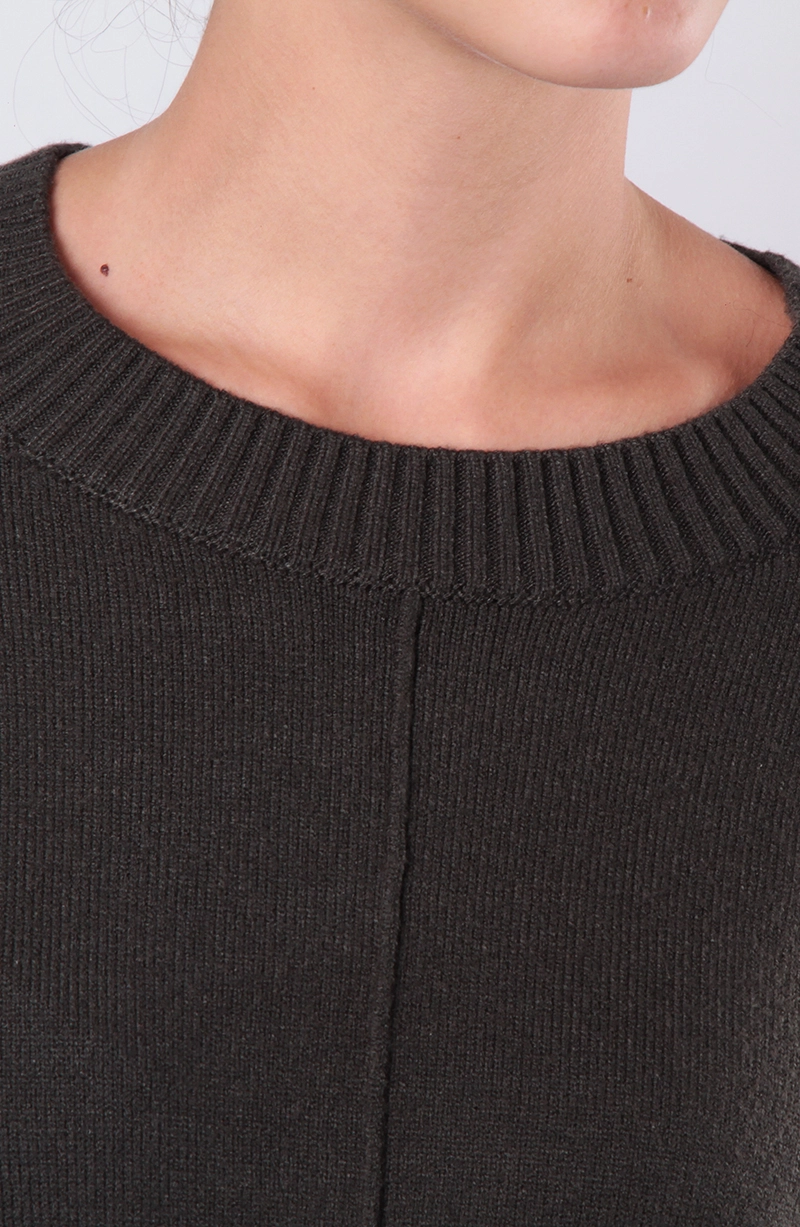 SWEATER MANGA LARGA ESCOTE REDONDO CON TEXTURA - 2
