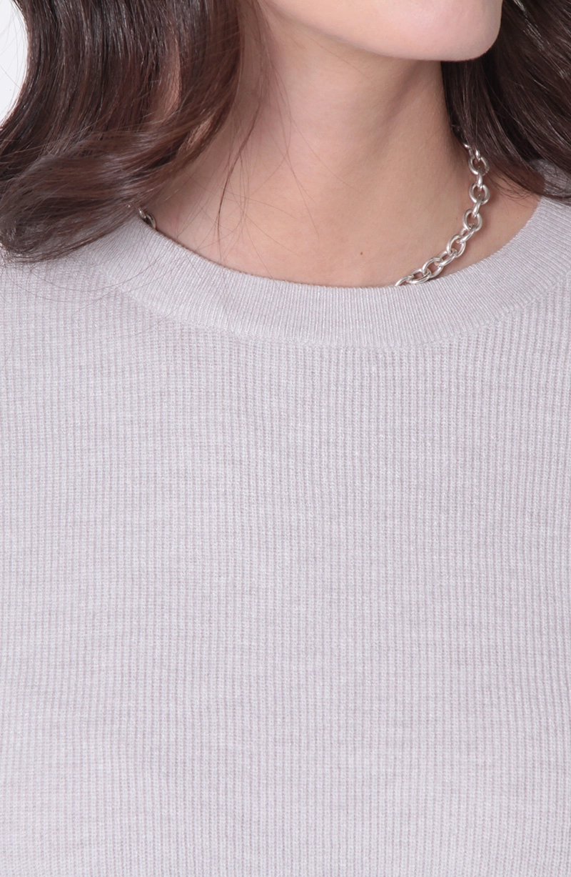 SWEATER MANGA LARGA CUELLO REDONDO - 2