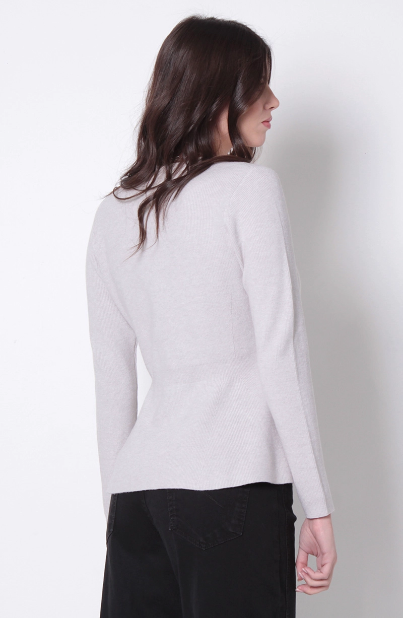 SWEATER MANGA LARGA CUELLO REDONDO - 7