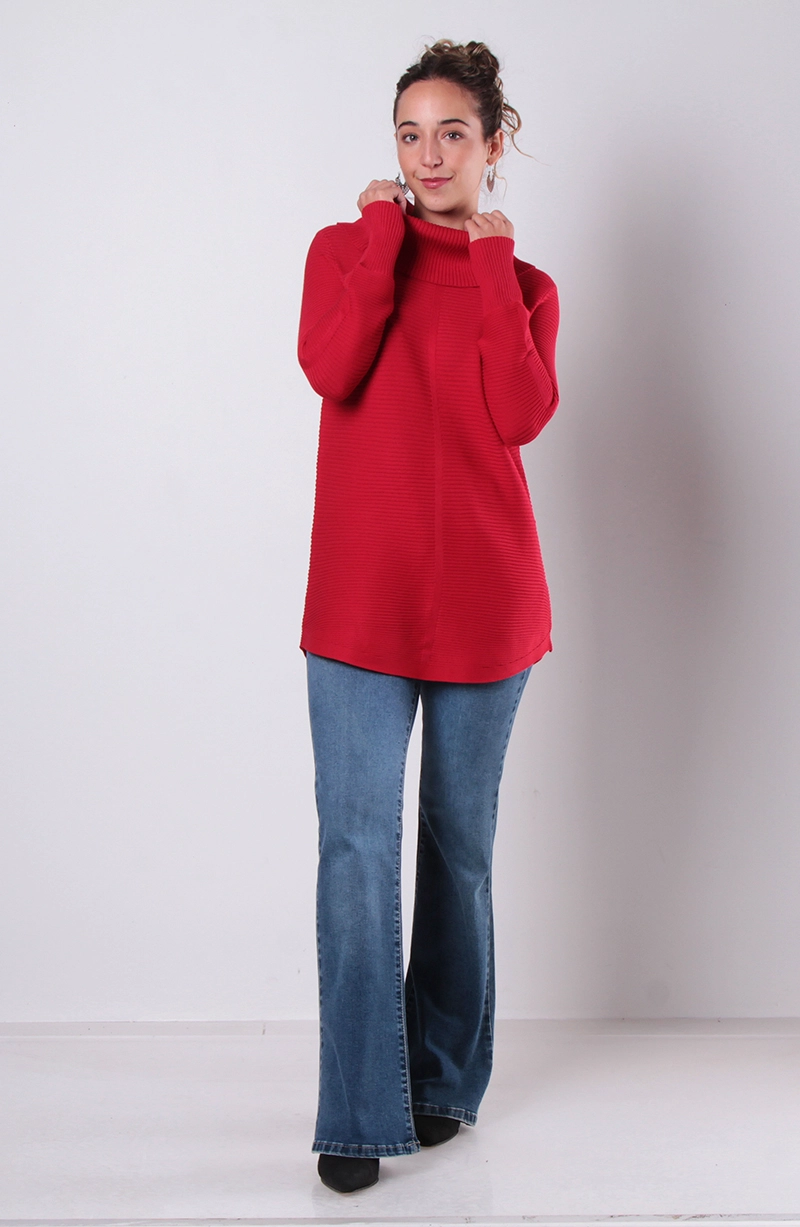 SWEATER CUELLO ALTO MANGA LARGA - 4