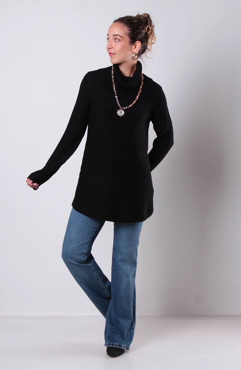 SWEATER CUELLO ALTO MANGA LARGA - 4