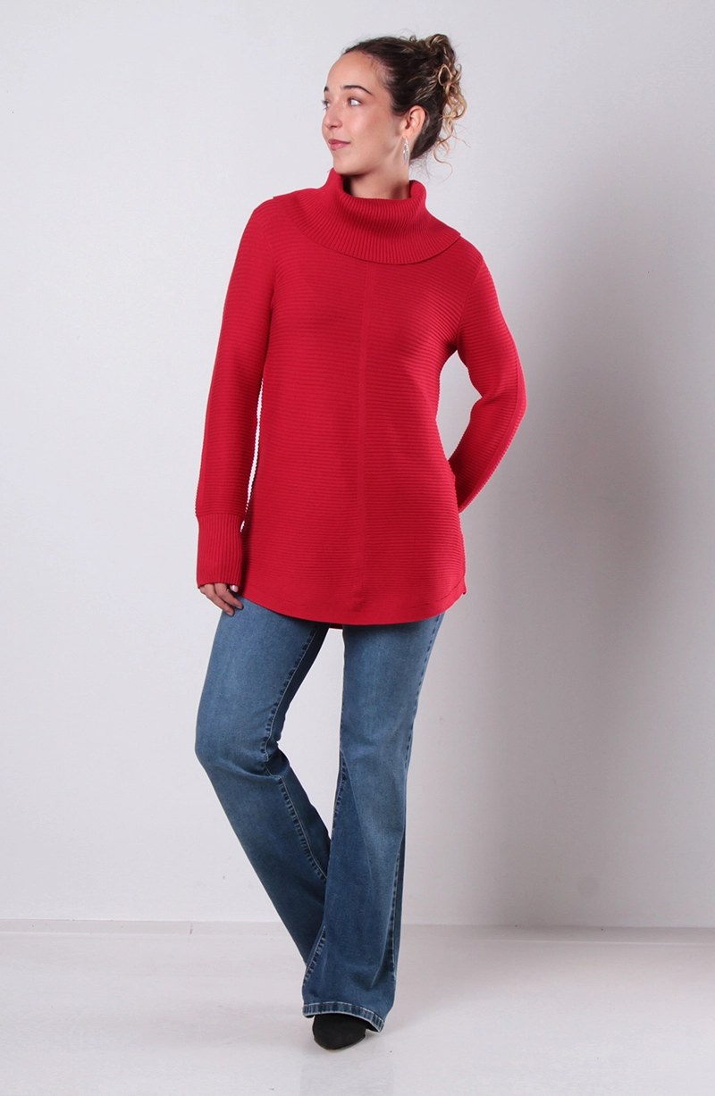 SWEATER CUELLO ALTO MANGA LARGA - 5