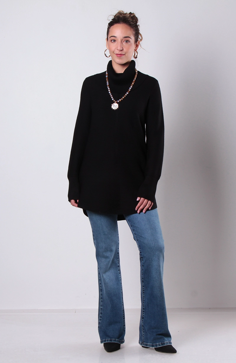 SWEATER CUELLO ALTO MANGA LARGA - 5