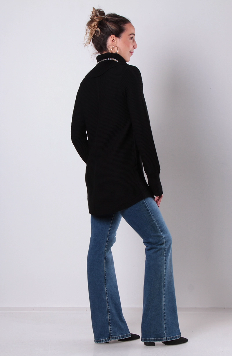 SWEATER CUELLO ALTO MANGA LARGA - 6