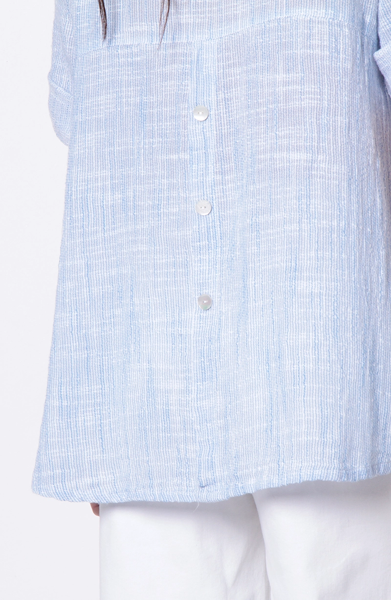 BLUSA MANGA 3/4 ABOTONADA EN DELANTERO - 6