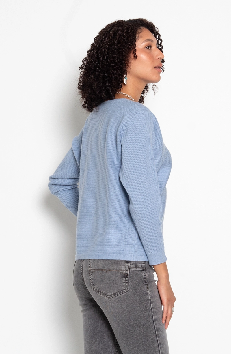 SWEATER MANGA 3/4 ESCOTE REDONDO - 6